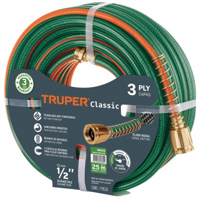 TRUPER – Zahradní hadice MAN-25X1/2R: Standardní, 1/2", 25 m – Hledejceny.cz