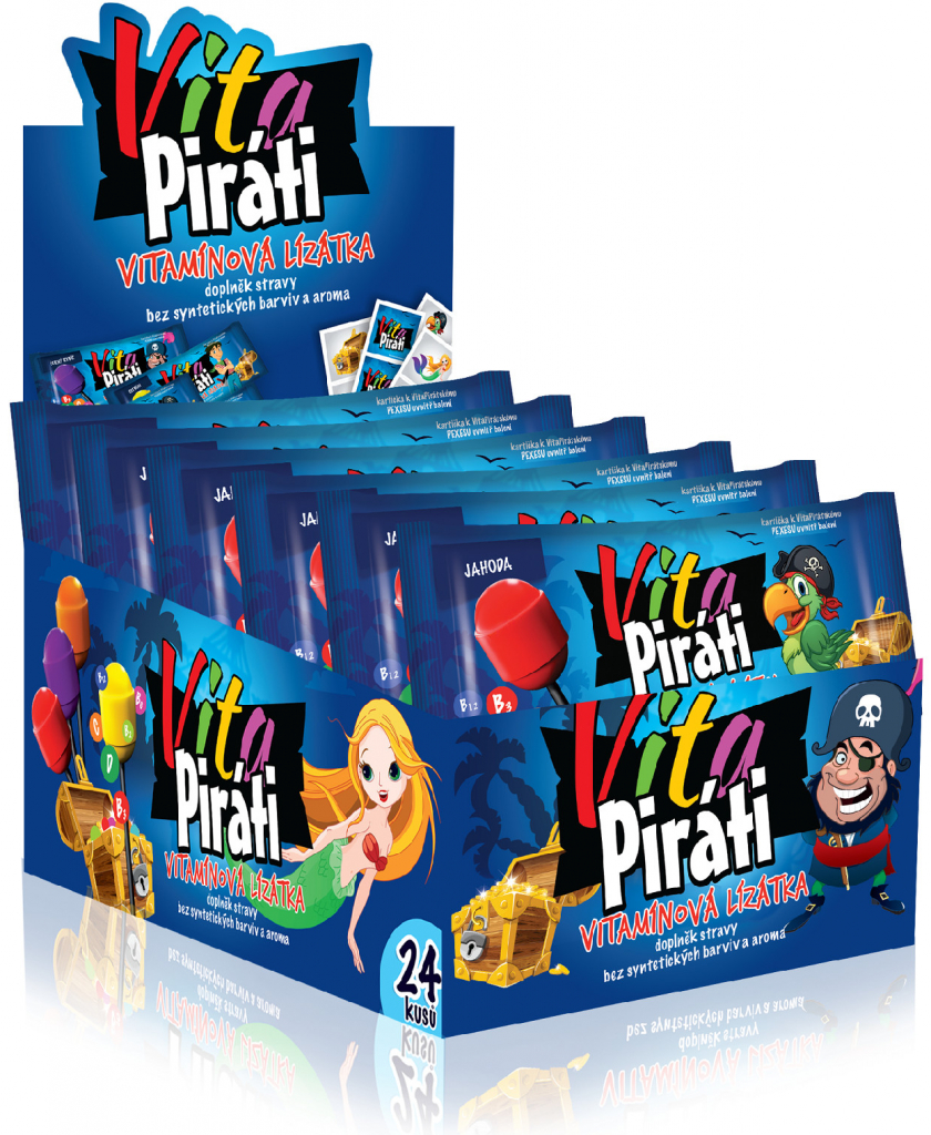 Biotter VitaPiráti vitamínová lízátka 24 ks