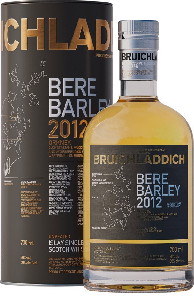 Bruichladdich Bere Barley 2012 50% 0,7 l (tuba)