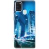 Pouzdro a kryt na mobilní telefon Samsung iSaprio Night City Blue Samsung Galaxy A21s