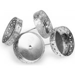 Bodce na svíčky Ø7,5 cm Varianta: 3 stříbrná, Balení: 4 ks – Zboží Dáma