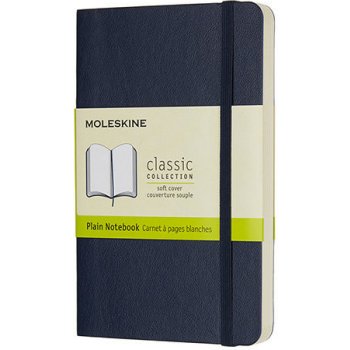 Moleskine Zápisník měkké desky A6 čistý modrý