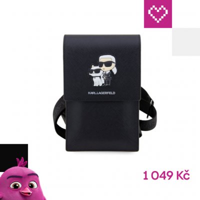 Pouzdro Karl Lagerfeld, Metal Logo NFT Wallet černé KLWBSAKCPMK – Sleviste.cz