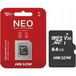HIKSEMI MicroSDXC 64GB HS-TF-C1STD/64G/NEO/AD/W – Sleviste.cz