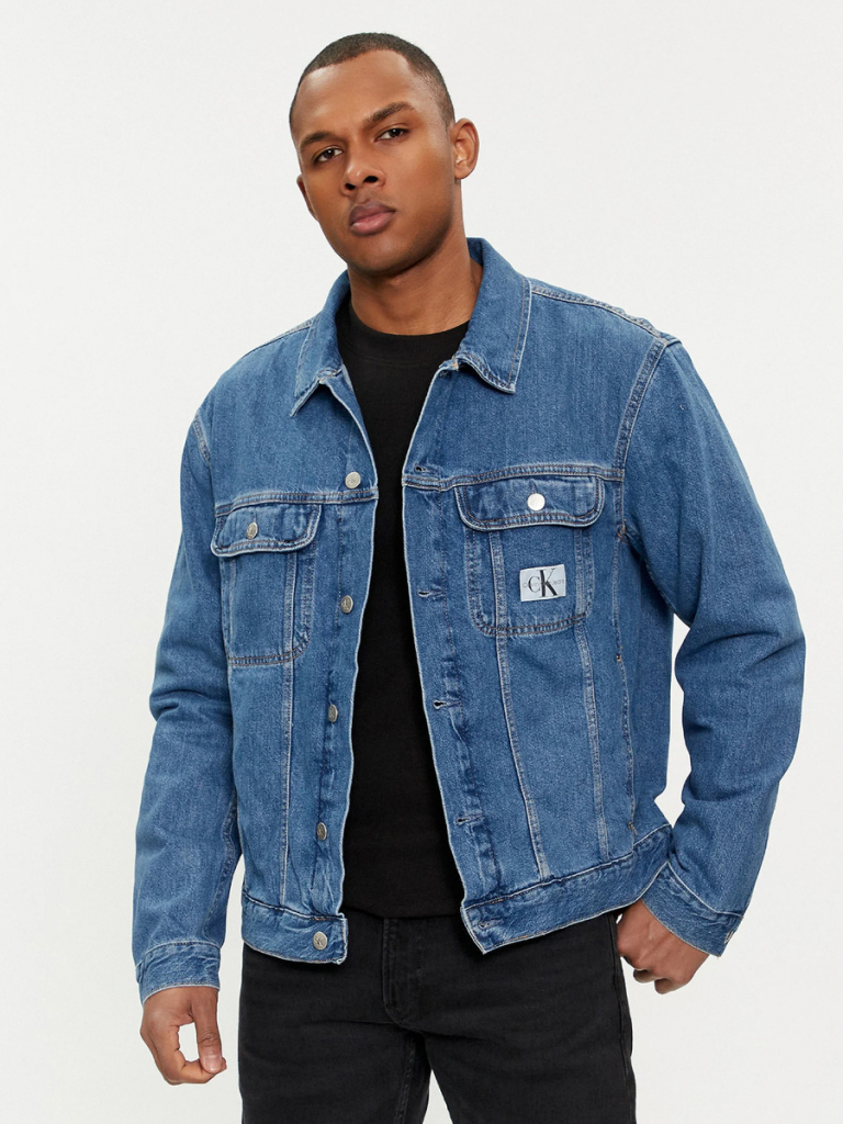 Calvin Klein pánská džínová bunda modrá