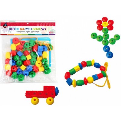 Askato Little genius blocks Korálky malé 40ks 112534 – Hledejceny.cz