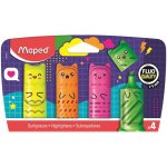 Maped Fluo Peps Mini Kawaii 4 různé barvy 743609 – Hledejceny.cz