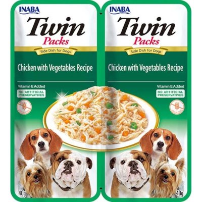 Inaba Twin Packs Dog kuře a zelenina 80 g – Zbozi.Blesk.cz