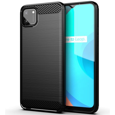 Techsuit Armored Carbon Realme C11 2020 černé – Zbozi.Blesk.cz
