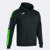 Pánská mikina Joma Champion SHIP IV HOODIE BLACK FLUOR GREEN 102103.117