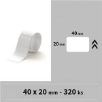 Niimbot štítky R 40x20mm 320ks Bílé pro B21, B21S, B3, B1S – Zboží Živě