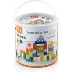 Viga dřevěné kostky Farma 50 dílů multicolor – Zboží Mobilmania