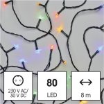 Emos D4AM02 80 LED dekor. řetěz 8M multicolor časovač – Hledejceny.cz