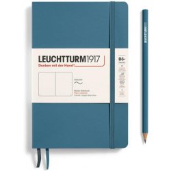 Leuchtturm1917 Zápisník Stone Blue Softcover B6+ čistý