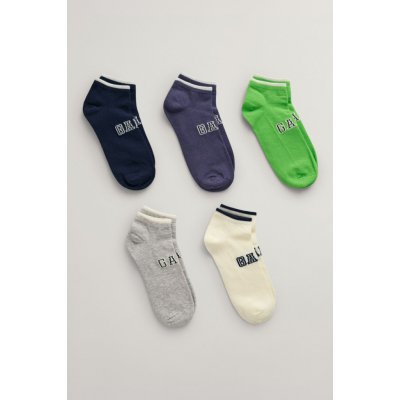 GANT SNEAKER SOCKS 5 PACK šedá