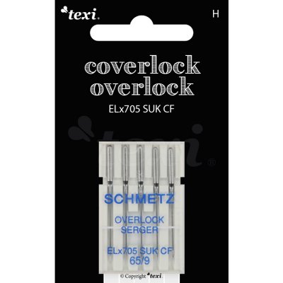 Jehly pro overlocky/coverlocky TEXI OVER/COVER ELX705 SUK CF 5x65 – Sleviste.cz