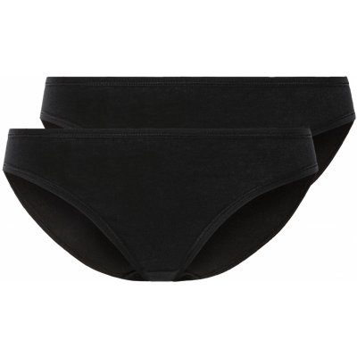 esmara Dámské kalhotky s BIO bavlnou, 2 kusy (XL (48/50), černá)