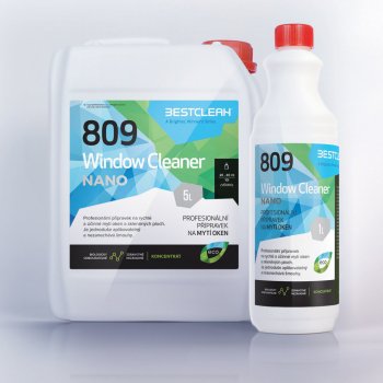Bestclean 809 Window Clean nanotechnologie koncentrát 5 L