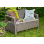 Keter Corfu Love Seat cappuccino – Zboží Mobilmania