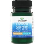 Swanson Focused Attention Alpinia Galanga 300 mg 30 kapslí – Hledejceny.cz