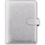 Filofax Saffiano A6 týdenní 2022 stříbrný – Zboží Živě