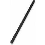 Plastový hřbet pro kroužkový vazač - průměr 12 mm, 100 ks, černý – Zboží Dáma