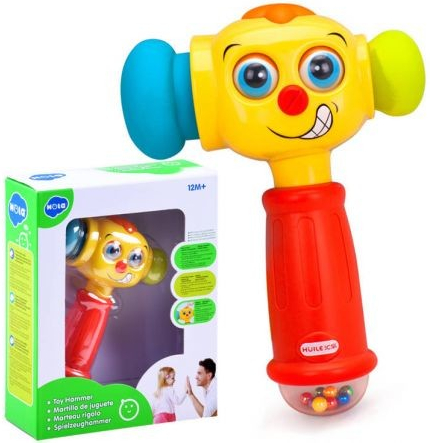 Huile Toys Veselé interaktivní kladívko se zvukem a světlem
