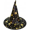Karnevalový kostým Čarodějnický klobouk s hvězdami