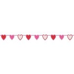 Papírová girlanda srdíčka 2m – Zbozi.Blesk.cz