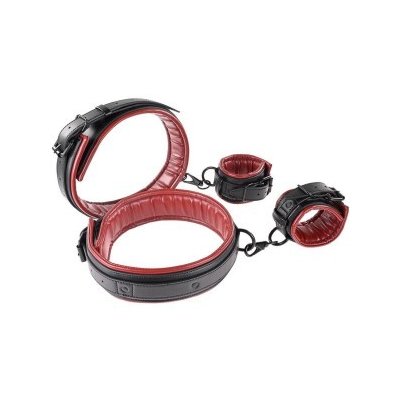 SPORTSHEETS SAFFRON POUTA NA STEHNA A ZÁPĚSTÍ ČERNÁ – Zboží Dáma