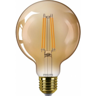Philips 25W E27 818 G95 NDSRT Amber 1PF 1800K 250Lm LED žárovka Classic GOLD – Hledejceny.cz
