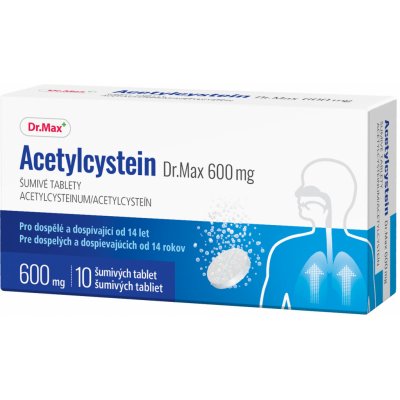 ACETYLCYSTEIN DR.MAX POR 600MG TBL EFF 10 – Zboží Mobilmania