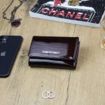 Extravagantní dámská kožená peněženka Retok tmavě hnědá – Zboží Mobilmania