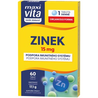 Maxi Vita Zinek 15 mg 60 tablet – Hledejceny.cz