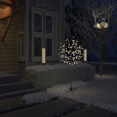 zahrada-XL Vánoční strom 120 LED teplé bílé světlo třešňový květ 150 cm