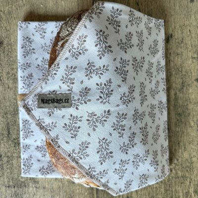 Chlebousek - bílý s béžovými lístky Magsbags.cz – Zboží Dáma
