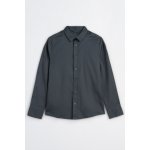 Reporter Young chlapecká šedá košile běžného střihu s dlouhým rukávem šedá – Zboží Dáma