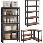 Songmics Regál Jerik, Černá – Zboží Mobilmania