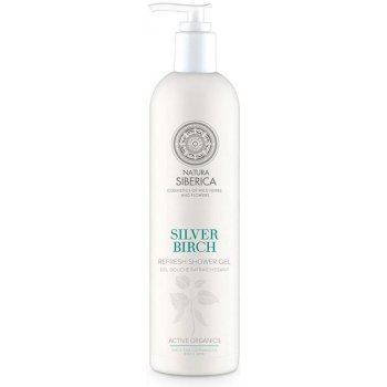 Natura Siberica Siberie Blanche osvěžující sprchový gel stříbrná bříza 400 ml