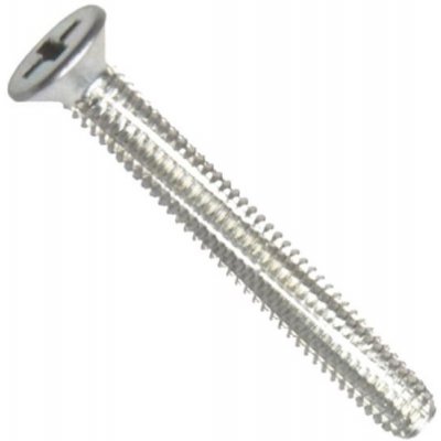 DIN 7516D 6x20 ZN šroub zápustný závitořezný s křížovou drážkou, bílý zinek – Sleviste.cz