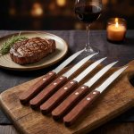 Orion Nůž steakový nerez dřevo 6 ks – Zboží Dáma