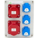 Staveništní rozvaděč ELS Elektrotechnika 32A, 3x16A, 230V, IP67 – Sleviste.cz