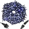 Vánoční osvětlení SPRINGOS LED světelný řetěz 41,5m 500LED IP44 studená bílá + záblesky