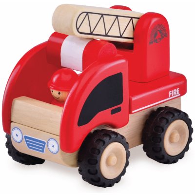 Wonderworld Dřevěné auto Mini hasiči – Zboží Mobilmania