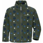 Didriksons dětská fleecová mikina Monte Fullzip Small Dotted Green – Sleviste.cz