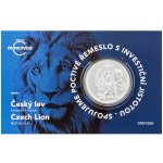Česká mincovna Stříbrná mince Český lev 2026 stand číslováno 2 oz – Zboží Dáma