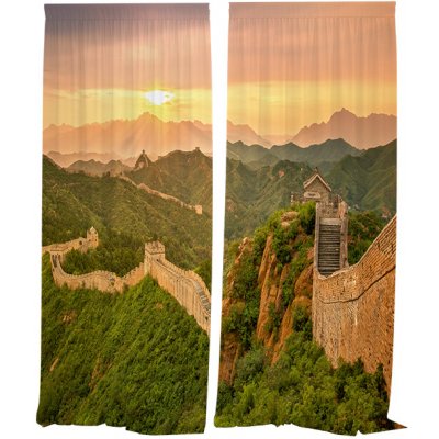 IMPAR Závěsy Čínská zeď (Rozměr : 140x250, Materiál: Interlock) – Hledejceny.cz