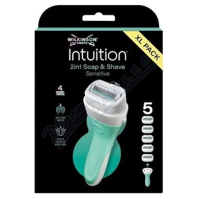 Wilkinson Intuition 2v1 Soap&Shave Sensitiv + 5 ks hlavic – Zboží Mobilmania