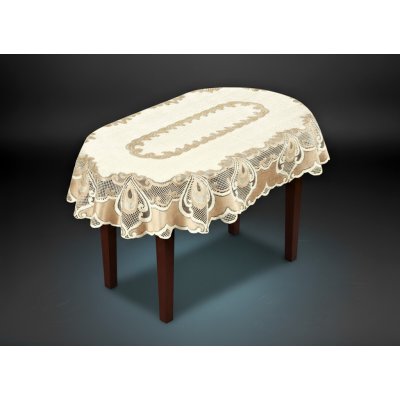 MyBestHome Žakárový ubrus Loran oválný 120x220 cm – Zboží Dáma