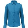 Dámská košile Kariban Jessica K549 dlouhý rukáv 1TE-K549-Bright Turquoise